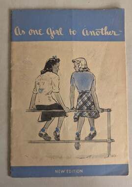 As One Girl to Another Kotex New Edition Vintage Pamphlet 1944